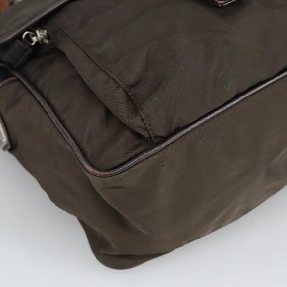 PRADA Shoulder Bag Nylon Khaki - Picture 15 of 16